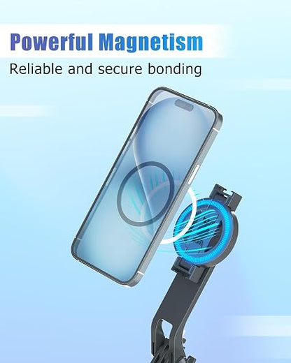 Dieoski Magnetic Phone Tripod & Selfie Stick with Remote – 49" Extendable 360° Rotating MagSafe-Compatible Smartphone Stand