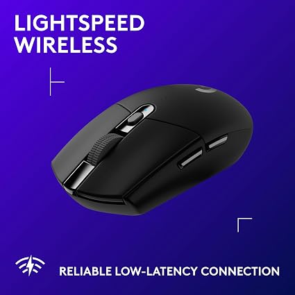 Logitech G305 LIGHTSPEED Wireless Gaming Mouse – HERO 12K DPI Sensor, 6 Programmable Buttons, 250-Hour Battery