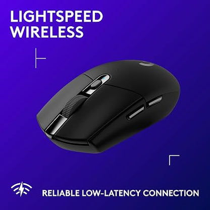 Logitech G305 LIGHTSPEED Wireless Gaming Mouse – HERO 12K DPI Sensor, 6 Programmable Buttons, 250-Hour Battery