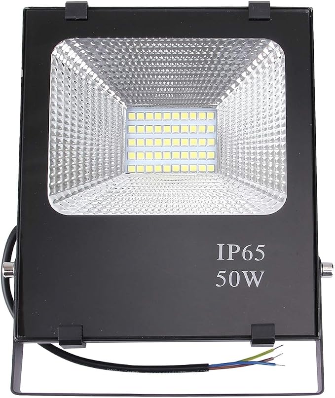 HUBINGRONG 50W LED Flood Light – IP65 Waterproof Outdoor Floodlight 2700K-6500K, AC 85-265V