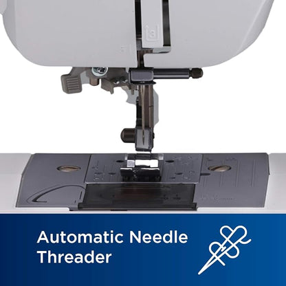 Brother XM2701 Sewing Machine – 27 Stitches, Automatic Needle Threader, 1-Step Buttonhole & 6 Sewing Feet