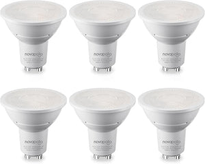 Novapollo GU10 LED Bulbs Assorted-Pack – 5.5W 500LM, 3000K Warm White, Dimmable MR16 50W Equivalent, 40° Flood Beam