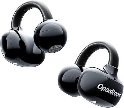 OpenRock E Open-Ear Clip-On Wireless Earbuds – Bluetooth 6.0, Lightweight 4g Earbuds, 28-Hour Battery Life, IPX4 Water Resistance