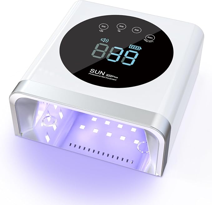 NAILGIRLS Cordless UV LED Nail Lamp – Rechargeable Gel Polish Curing Light with Detachable Magnetic Base