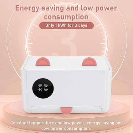 MYPIN Baby Wipe Warmer & Dispenser – 120-Wipe Large Capacity Wet Wipes & Facial Mask Warmer with Touchscreen LED Display, 4 Temperature Settings & Mirror