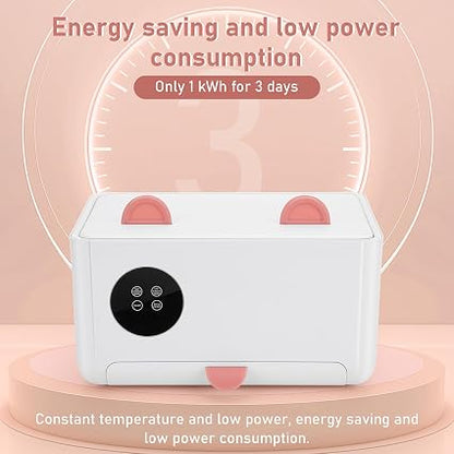 MYPIN Baby Wipe Warmer & Dispenser – 120-Wipe Large Capacity Wet Wipes & Facial Mask Warmer with Touchscreen LED Display, 4 Temperature Settings & Mirror