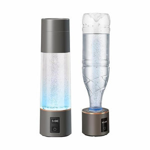 Tengertang 270ML Hydrogen Water Bottle Generator – Rechargeable SPE PEM Hydrogen Water Ionizer with LED Display