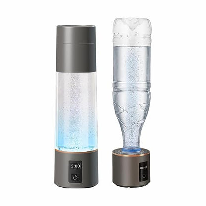 Tengertang 270ML Hydrogen Water Bottle Generator – Rechargeable SPE PEM Hydrogen Water Ionizer with LED Display