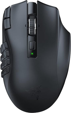 Razer Naga V2 HyperSpeed Wireless MMO Gaming Mouse – 30K DPI Optical Sensor, 19 Programmable Buttons, Bluetooth & 2.4GHz
