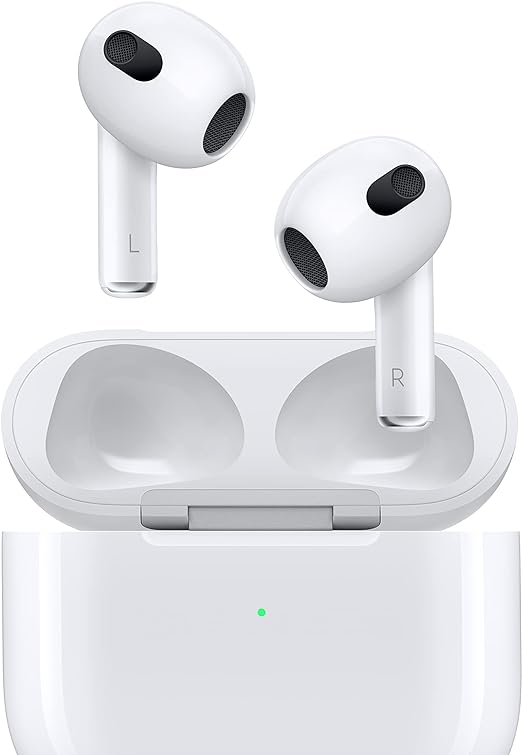 Apple AirPods 3rd Generation Wireless Earbuds with MagSafe Charging Case – Spatial Audio, Adaptive EQ & Up to 30-Hour Battery, White