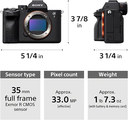 Sony Alpha 7 IV Full-Frame Mirrorless Camera with 28-70mm Lens Kit – 33MP Sony A7 IV, 4K 60p Video, 5-Axis Stabilization & E-Mount