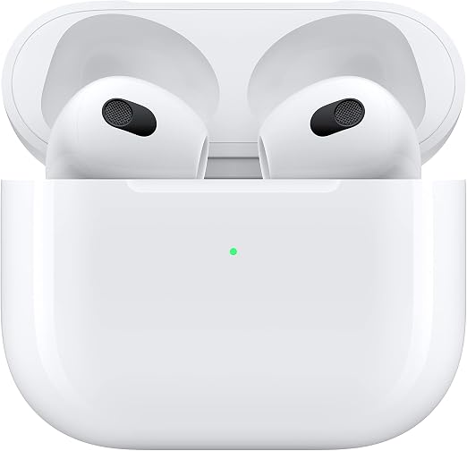 Apple AirPods 3rd Generation Wireless Earbuds with MagSafe Charging Case – Spatial Audio, Adaptive EQ & Up to 30-Hour Battery, White