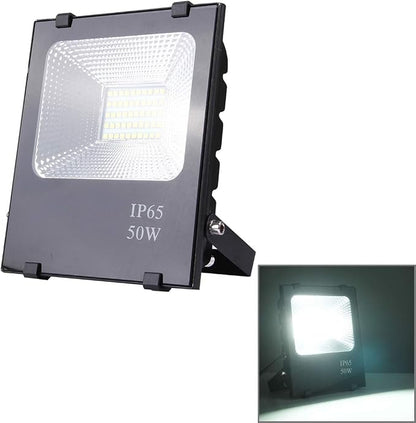 HUBINGRONG 50W LED Flood Light – IP65 Waterproof Outdoor Floodlight 2700K-6500K, AC 85-265V