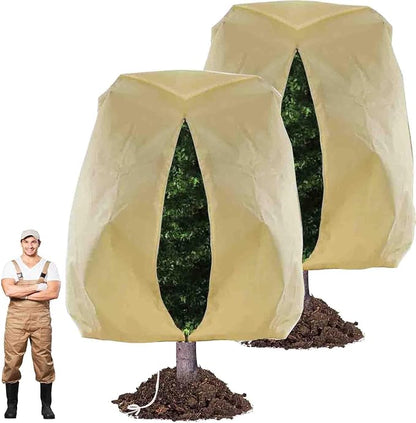 Winter Plant Covers –Assorted size Heavy-Duty Frost Protection Bags with Zipper & Drawstring for Trees, Shrubs & Outdoor Plants