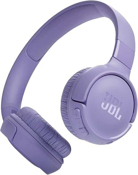 JBL Tune 520BT Wireless On-Ear Bluetooth Headphones – Pure Bass Sound, 57-Hour Battery, Purple