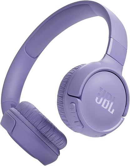 JBL Tune 520BT Wireless On-Ear Bluetooth Headphones – Pure Bass Sound, 57-Hour Battery, Purple