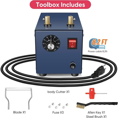 ROMECH 160W Electric Hot Knife Rope Cutter – Bench Mount Thermal Cutting & Heat Sealing Tool for Rope, Webbing & Fabric