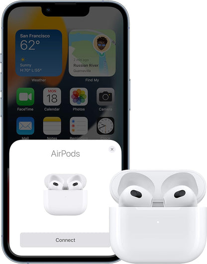 Apple AirPods 3rd Generation Wireless Earbuds with MagSafe Charging Case – Spatial Audio, Adaptive EQ & Up to 30-Hour Battery, White