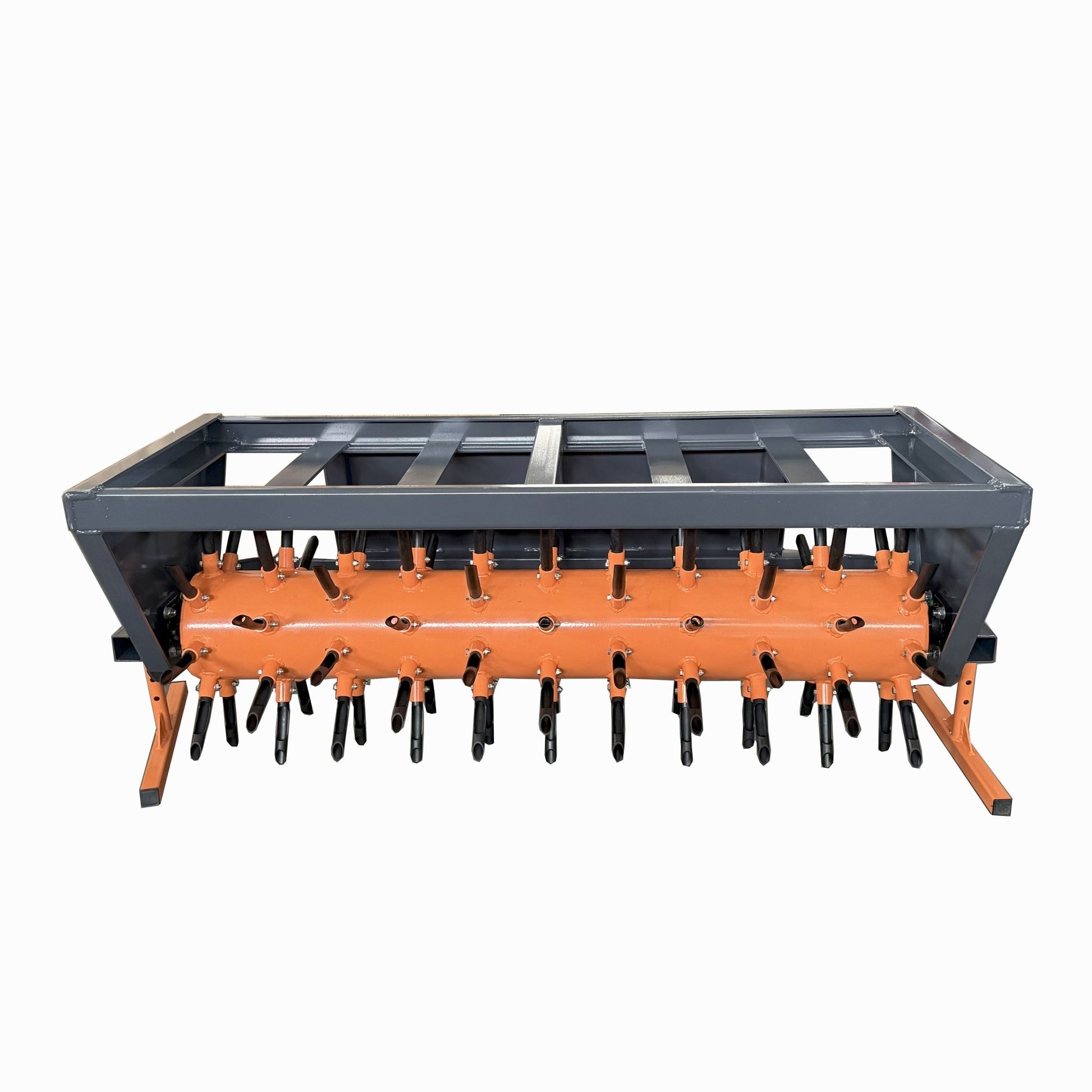 62” Heavy - Duty Skid steer Aerator Attachment – Commercial Steel Frame – BR62S - with | Sold by Uncle Wiener's Wholesale