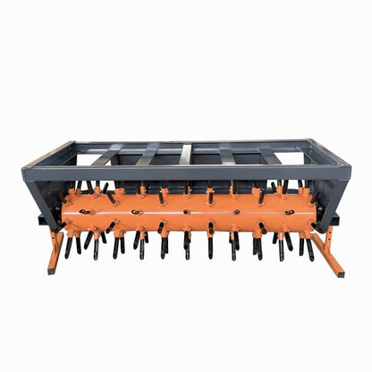 62” Heavy - Duty Skid steer Aerator Attachment – Commercial Steel Frame – BR62S - with | Sold by Uncle Wiener's Wholesale