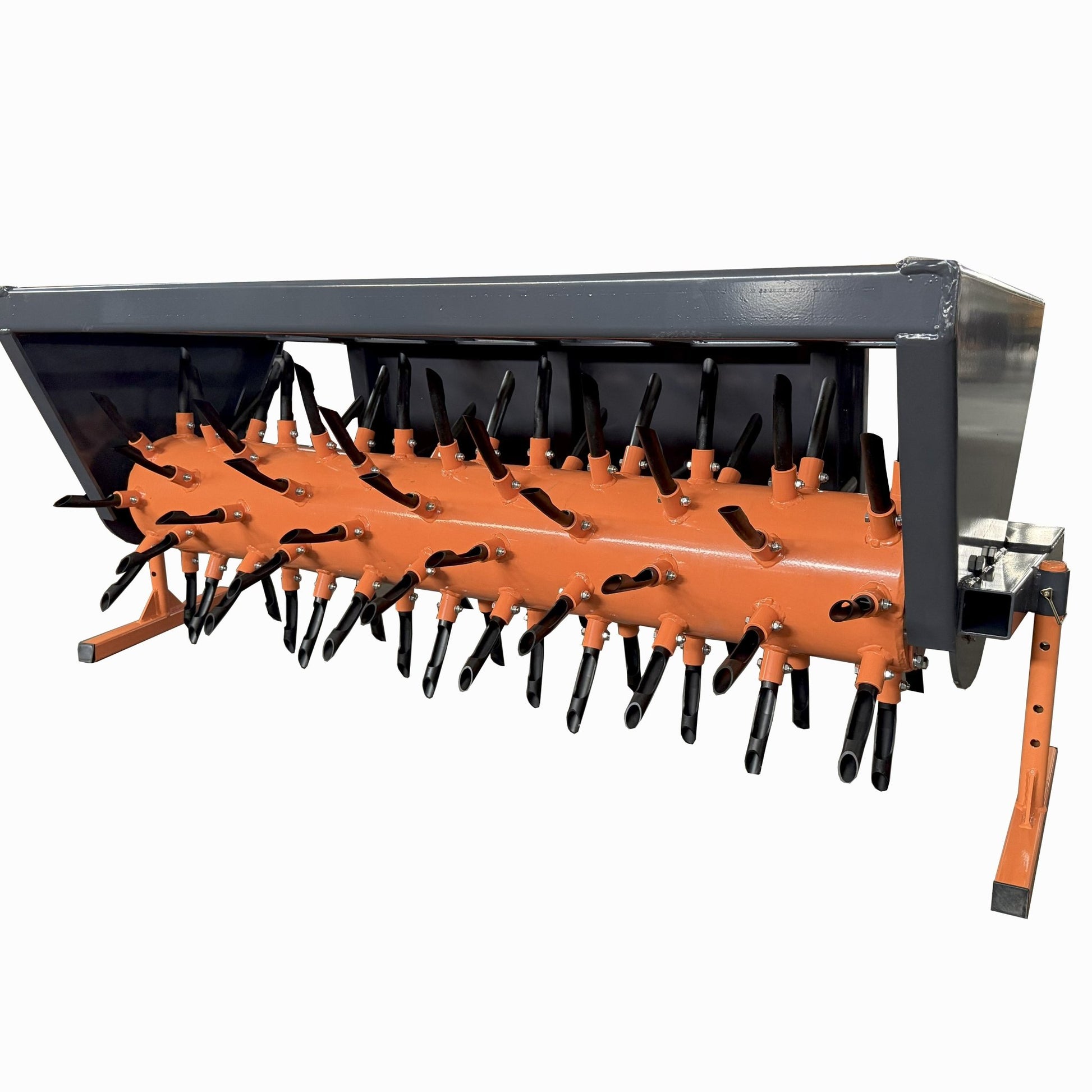 62” Heavy - Duty Skid steer Aerator Attachment – Commercial Steel Frame – BR62S - with | Sold by Uncle Wiener's Wholesale