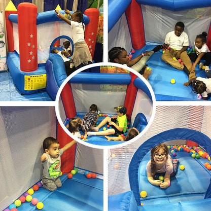 Commercial Grade Bounce House with Slide – 9.5′ x 6.6′ Kids Inflatable Bouncy Castle with Blower 6207