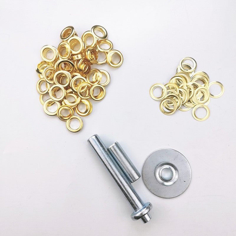 63 - Piece Tarp Repair Kit Brass Grommet Eyelet Tool Set for Canvas Tarps Tents Awnings S1347 - with | Sold by Uncle Wiener's Wholesale