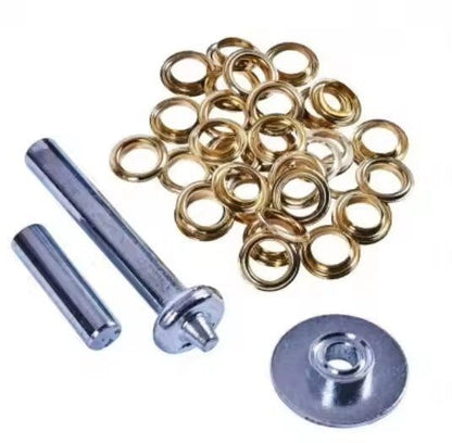 63 - Piece Tarp Repair Kit Brass Grommet Eyelet Tool Set for Canvas Tarps Tents Awnings S1347 - with | Sold by Uncle Wiener's Wholesale