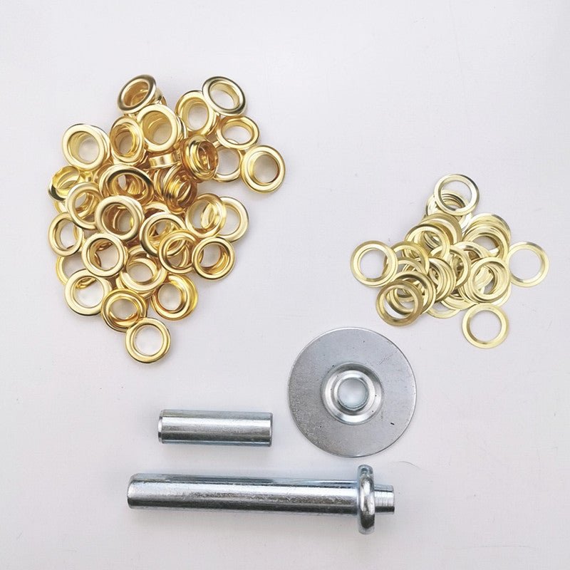 63 - Piece Tarp Repair Kit Brass Grommet Eyelet Tool Set for Canvas Tarps Tents Awnings S1347 - with | Sold by Uncle Wiener's Wholesale