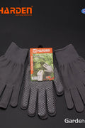 Harden 9 anti-slip garden gloves in gray and black
Comfortable gardening gloves with textured grip palms
Orange heavy-duty gloves for outdoor work
Multi-color work gloves displayed side by side
Durable gloves for gardening and tool handling
Protective gloves for landscaping and farm work