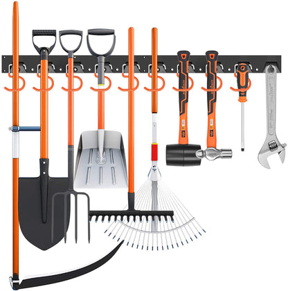 64" Garage Tool Organizer Wall Mount with Adjustable Hooks & Rails – Heavy - Duty Storage System WT21392 - with | Sold by Uncle Wiener's Wholesale