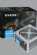 650W modular ATX power supply with flat black cables
80+ Gold-rated PSU with USA plug and quiet fan
Side view of 650W semi-modular gaming PSU