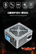 650W modular ATX power supply with flat black cables
80+ Gold-rated PSU with USA plug and quiet fan
Side view of 650W semi-modular gaming PSU