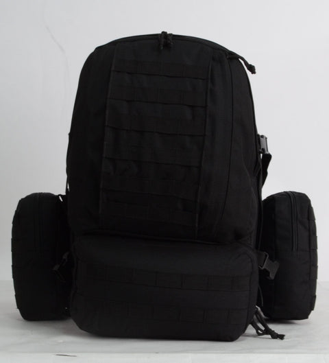 65L Army Assault Tactical Backpack – MOLLE Bug Out Bag A80431 | Military Hiking Rucksack for Men & Women - with Black | Sold by Uncle Wiener's Wholesale