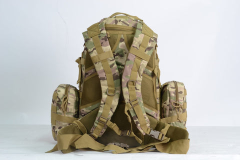 65L Army Assault Tactical Backpack – MOLLE Bug Out Bag A80431 | Military Hiking Rucksack for Men & Women - with Woodland | Sold by Uncle Wiener's Wholesale
