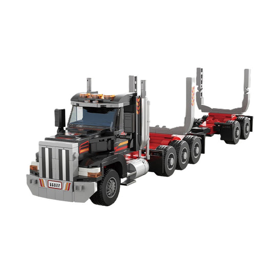 Log Truck Building Block Set 16.7" Transport Truck Model Toy 66027