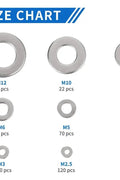 684pcs Flat Washer Stainless Steel Assortment Set FS010509 - with | Sold by Uncle Wiener's Wholesale