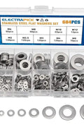 684pcs Flat Washer Stainless Steel Assortment Set FS010509 - with | Sold by Uncle Wiener's Wholesale