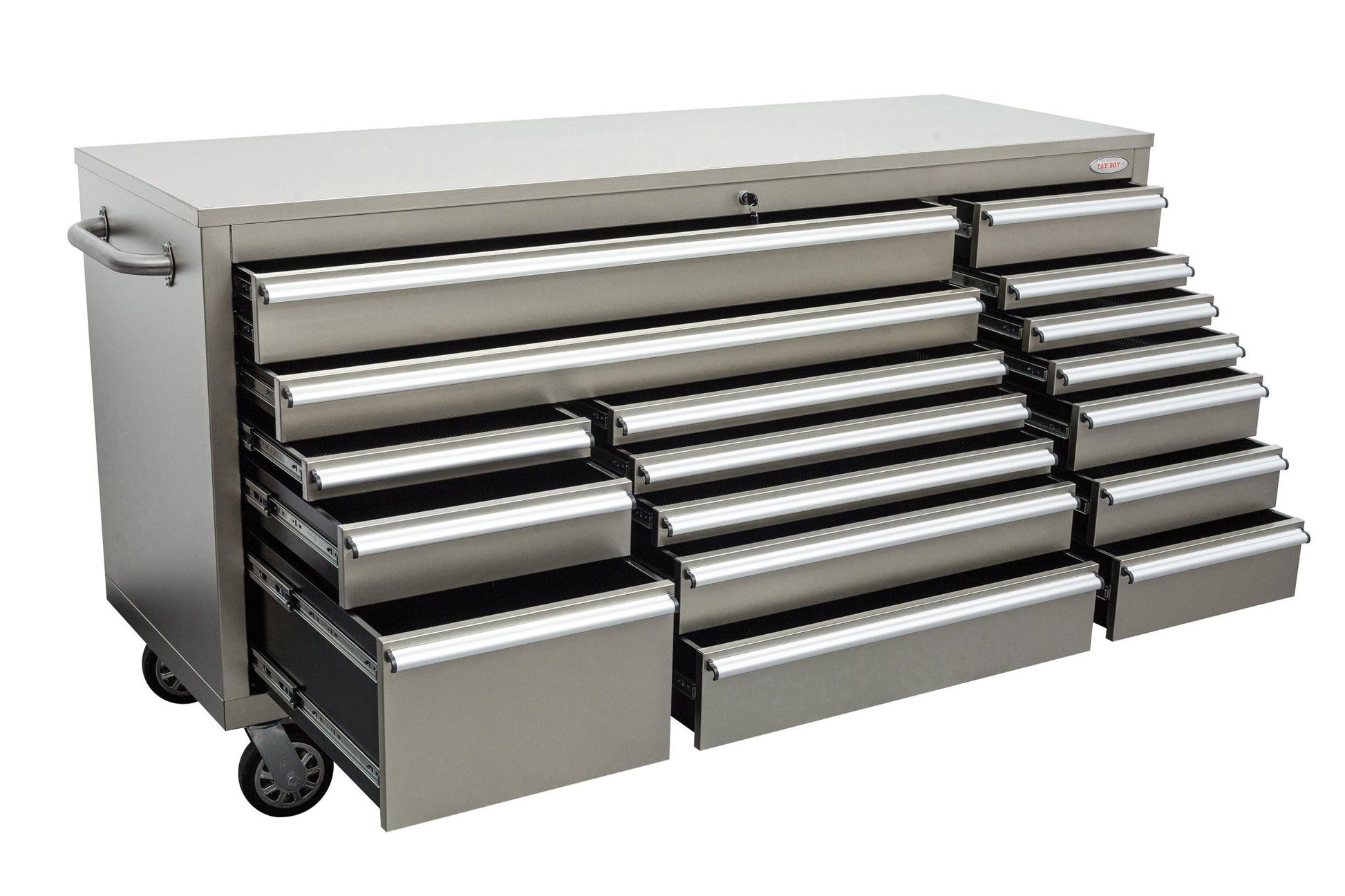 6FT 17 - Drawer Tool Bench Workstation & Tool Box – Heavy - Duty Rolling Workbench with Power Outlets & USB | Multi - Color Options - with Nickel Silver Anti Scratch | Sold by Uncle Wiener's Wholesale