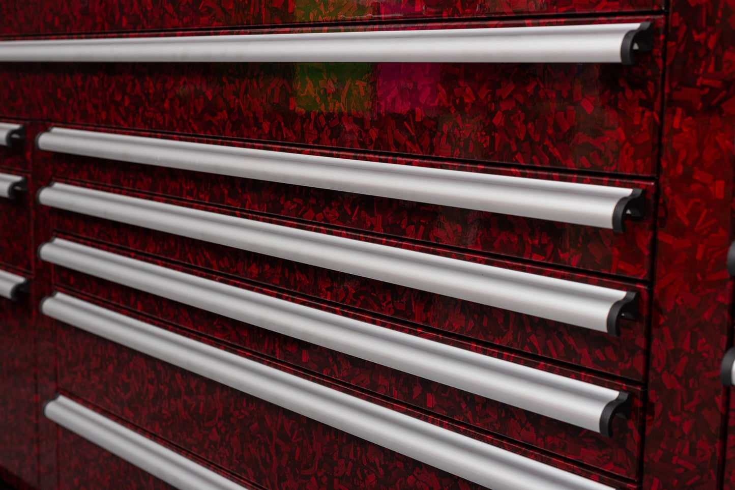 6FT 17 - Drawer Tool Bench Workstation & Tool Box – Heavy - Duty Rolling Workbench with Power Outlets & USB | Multi - Color Options - with Ghostfire Carbon Edition | Sold by Uncle Wiener's Wholesale