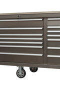 6FT 17 - Drawer Tool Bench Workstation & Tool Box – Heavy - Duty Rolling Workbench with Power Outlets & USB | Multi - Color Options - with Gunmetal Gray Anti Scratch | Sold by Uncle Wiener's Wholesale