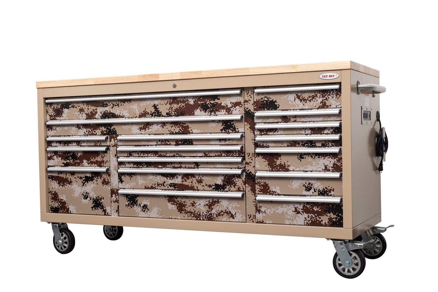 6FT 17 - Drawer Tool Bench Workstation & Tool Box – Heavy - Duty Rolling Workbench with Power Outlets & USB | Multi - Color Options - with SandStrike Digital | Sold by Uncle Wiener's Wholesale