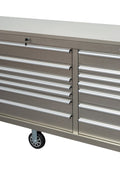 6FT 17 - Drawer Tool Bench Workstation & Tool Box – Heavy - Duty Rolling Workbench with Power Outlets & USB | Multi - Color Options - with Nickel Silver Anti Scratch | Sold by Uncle Wiener's Wholesale