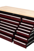 6FT 17 - Drawer Tool Bench Workstation & Tool Box – Heavy - Duty Rolling Workbench with Power Outlets & USB | Multi - Color Options - with Ghostfire Carbon Edition | Sold by Uncle Wiener's Wholesale