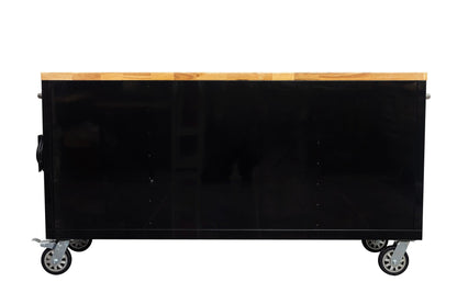 6FT 17 - Drawer Tool Bench Workstation & Tool Box – Heavy - Duty Rolling Workbench with Power Outlets & USB | Multi - Color Options - with Savannah Stealth | Sold by Uncle Wiener's Wholesale