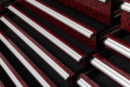 6FT 17 - Drawer Tool Bench Workstation & Tool Box – Heavy - Duty Rolling Workbench with Power Outlets & USB | Multi - Color Options - with Ghostfire Carbon Edition | Sold by Uncle Wiener's Wholesale