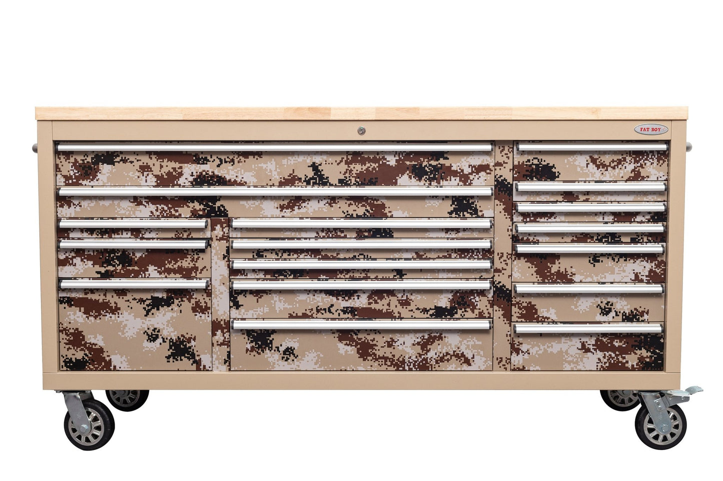 6FT 17 - Drawer Tool Bench Workstation & Tool Box – Heavy - Duty Rolling Workbench with Power Outlets & USB | Multi - Color Options - with SandStrike Digital | Sold by Uncle Wiener's Wholesale