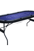 6FT Foldable Poker Table for 8 Players – Casino Felt, PU Armrest, Cup Holders, Stainless Steel Hardware SUS7232 - with | Sold by Uncle Wiener's Wholesale