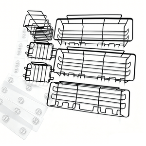 6pc Shower Caddy Set Adhesive Bathroom Shelves No Drill Rustproof Organizer SC06P