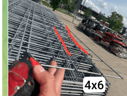 7 FT & 16 FT Welded Wire Fence Panels – Heavy-Duty 4" x 4" Metal Grid for Animal Enclosures - Fencing with 4′ x 16′ – 4″ x 6″ Bottom Row Only Welded Wire Panel | Sold by Uncle Wiener's Wholesale